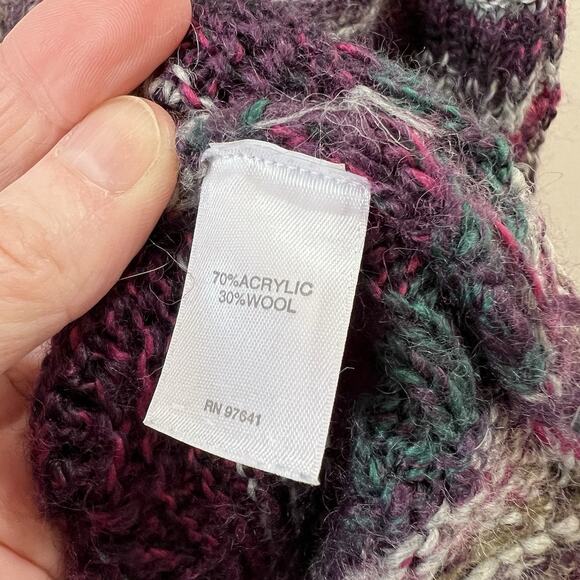 J. Jill Womens Wool Blend Cardigan Sweater Sz S Multicolor Lagenlook Artsy Gypsy - Picture 5 of 8